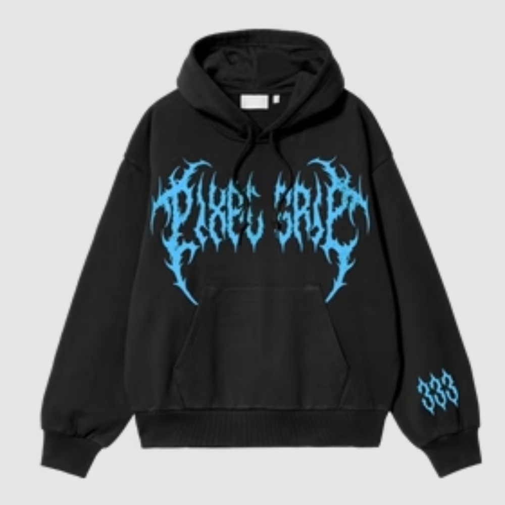 Pixel Grip Metal Logo Hoodie